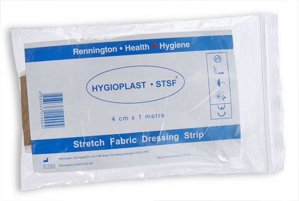 Hygioplast Dressing Strip Fabric 4CM X 1M Pack of 10