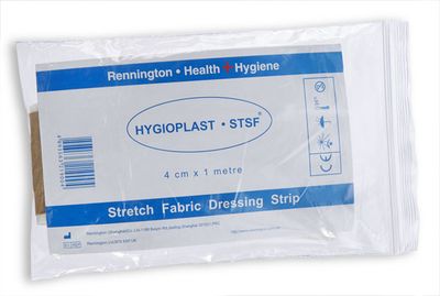 Hygioplast Dressing Strip Fabric 4CM X 1M Pack of 10
