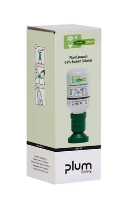 Plum Safety Eyewash 200ML 0.9% Sodium Chloride with Eyecup