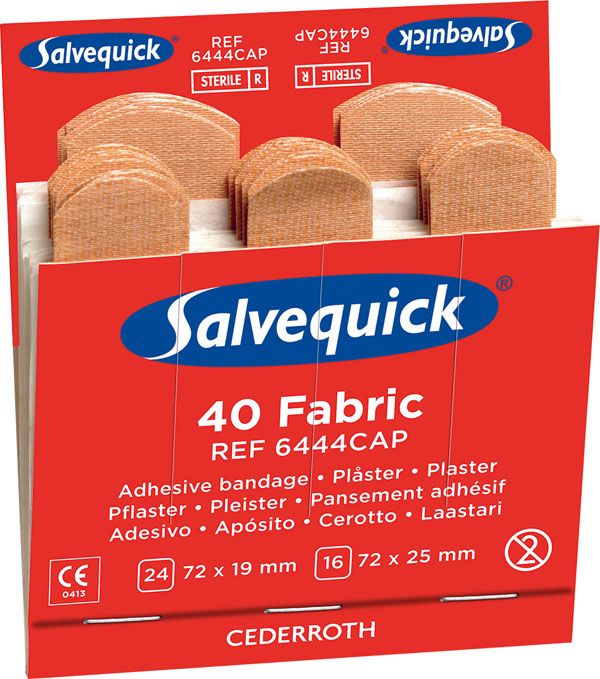Salvequick Fabric Plasters Refill Pack 6X40