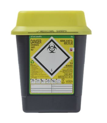 SHARP SAFE SHAPS BIN 5LTR