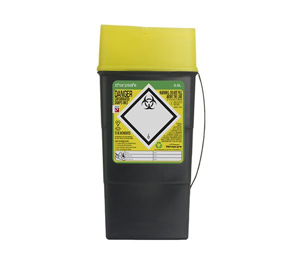 Sharpsafe Sharps Bin 0.6LTR