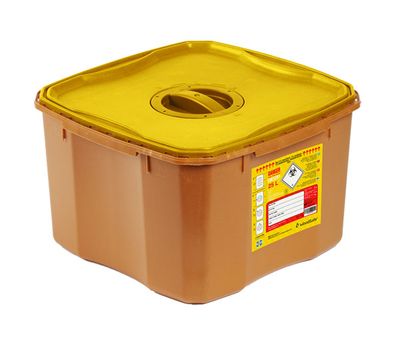 WOODSAFE SHARPS BIN LID AND SCREW FIT CAP 25 LITRE