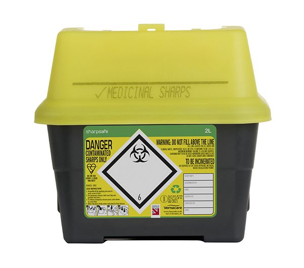 Sharpsafe Sharps Bin 2LTR