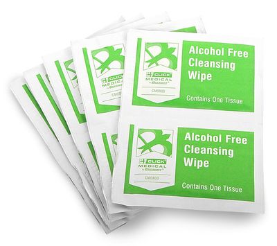 Click Medical Alcohol Free Wipes Pack 10