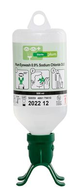 Plum Safety Eyewash 500ML 0.9 Percent Sodium Chloride Duo