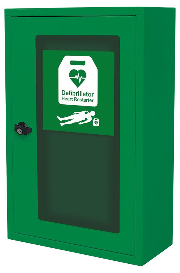 Click Medical Indoor Defibrillator Cabinet with Thumb Lock