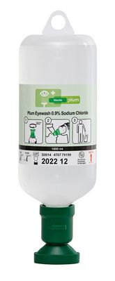 Plum Safety Eyewash 100ML 0.9% Sodium Chloride with Eyecup