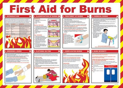 Click Medical First Aid for Burns Poster
