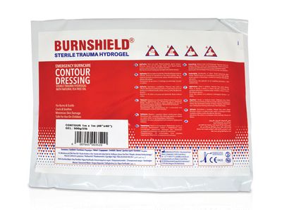 Burnshield Sterile Trauma Hydrogel Contour Burn Dressing 1M x 1M