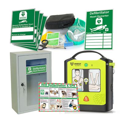 Vivest Power Beat Semi Automatic Defibrillator Indoor Cabinet Package