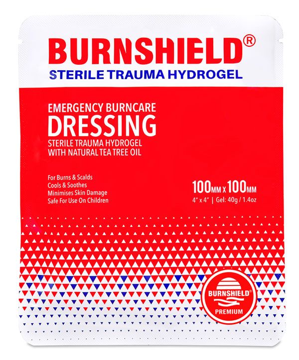 Burnshield Sterile Trauma Hydrogel Dressing 100MM x 100MM