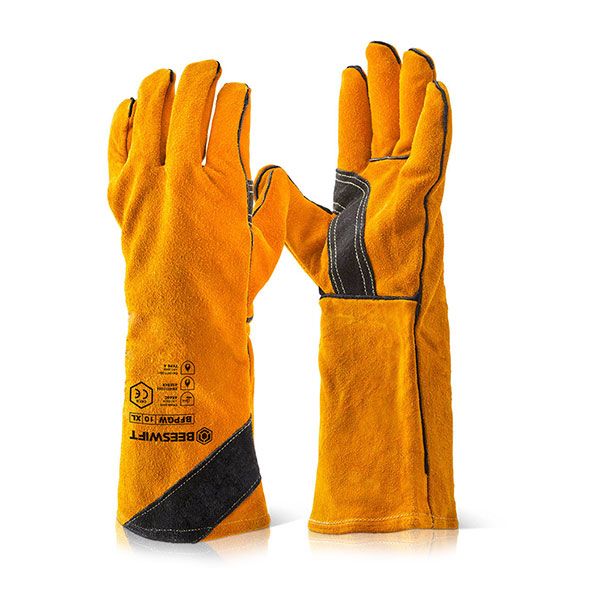 Beeswift Premium Golden Welders Gauntlet Gloves 16&quot;
