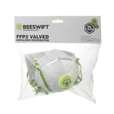 FFP2V MOULDED VALVED RESPIRATOR 5 PACK