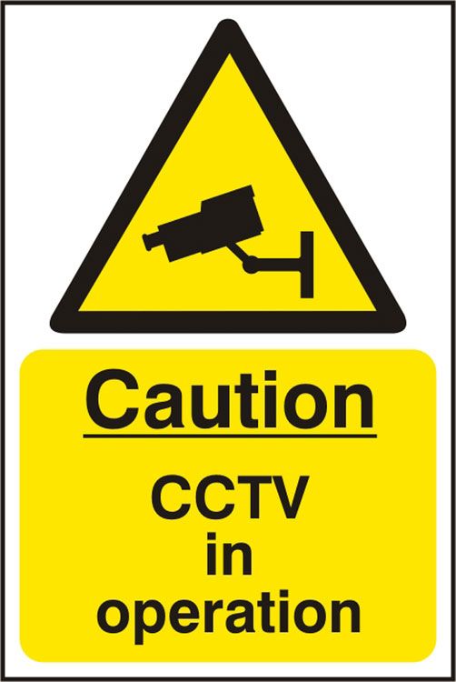 CAUTION CCTV IN OPERATION SIGN CAUTION CCTV IN OPERATION SIGN