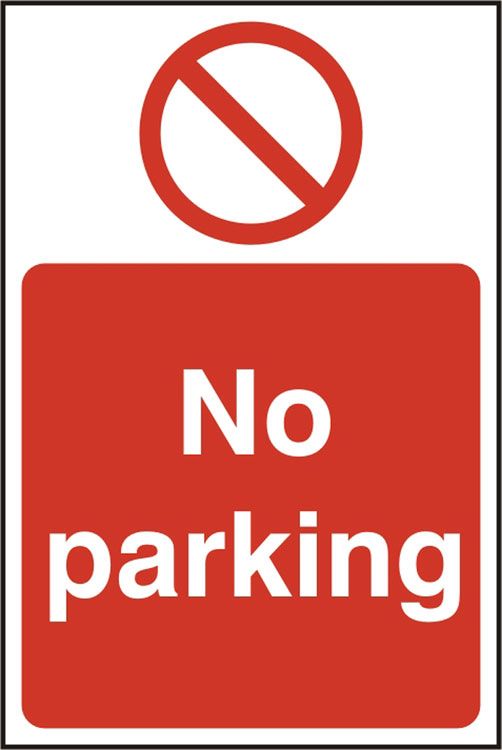 NO PARKING RIGID PVC SIGN