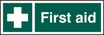 FIRST AID RIGID PVC SIGN
