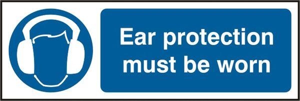 EAR PROTECTION RIGID PVC SIGN