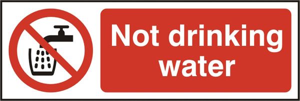NOT DRINKING WATER SIGN NOT DRINKING WATER SIGN