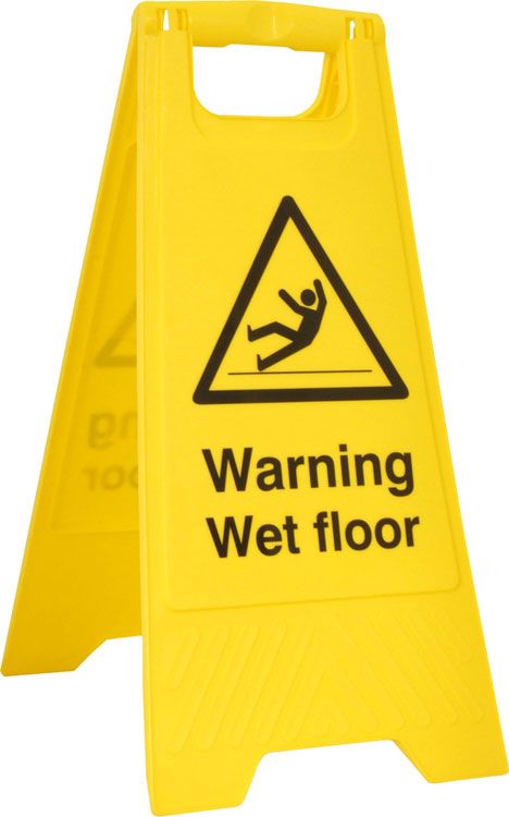 WARNING WET FLOOR A BOARD WARNING WET FLOOR A BOARD