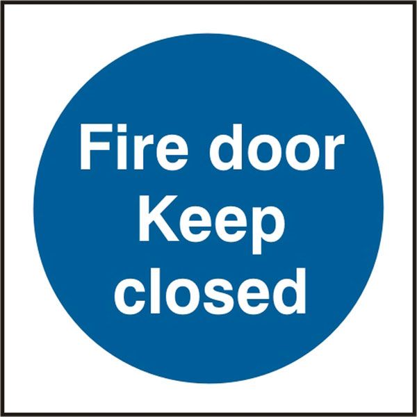 FIRE DOOR KEEP CLOSED SIGN