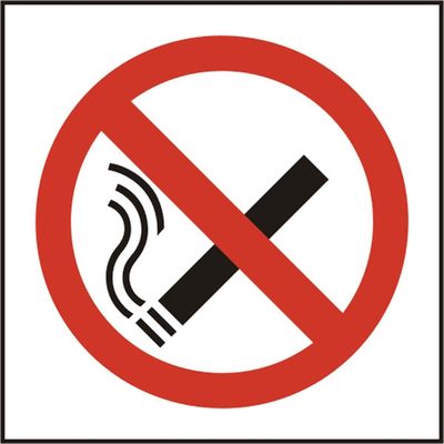 NO SMOKING SYMBOL SIGN