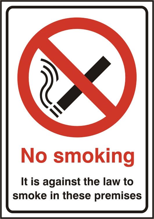 NO SMOKING IT IS AGAINST THE LAW SIGN NO SMOKING IT IS AGAINST THE LAW SIGN