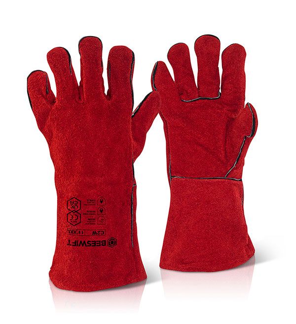Beeswift Welders Gauntlet Gloves 14&quot;