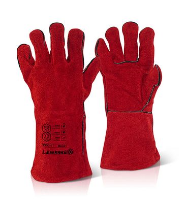 Beeswift Welders Gauntlet Gloves 14&quot;