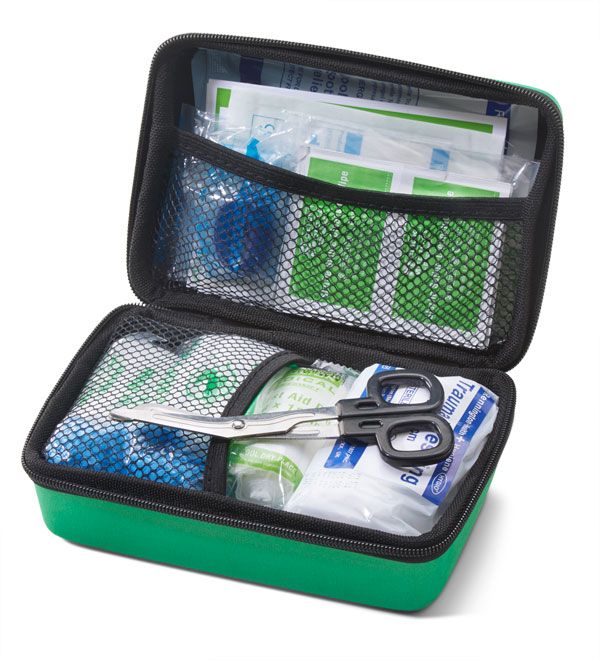 Click Medical BS8599-2 Medium Travel First Aid Kit in Small FEVA Bag
