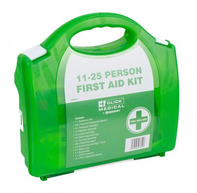 Click Medical 11-25 Person HSA Irish First Aid Kit with Eyewash