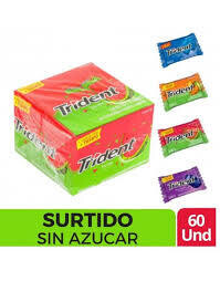 Caja de trident surtido x60uni