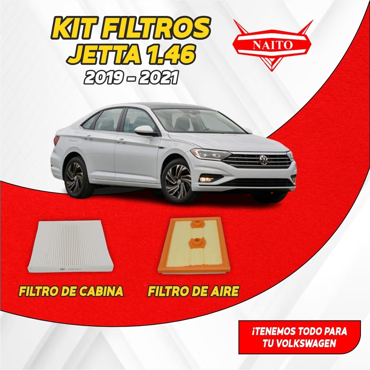 KIT DE FILTRO VOLKSWAGEN JETTA 1.4