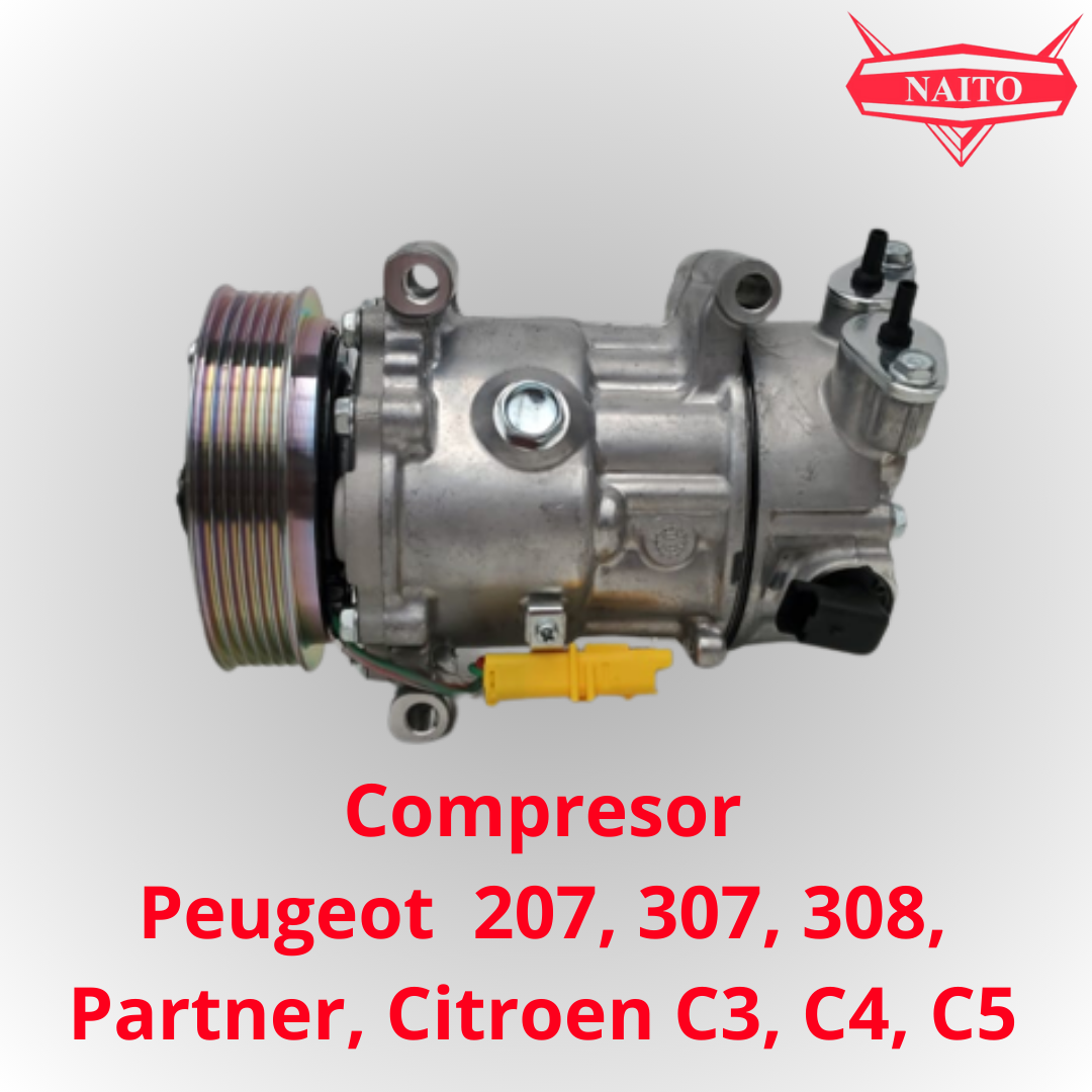 Compresor Peugeot 207, 307, 308 - Partner, Citroen C3, C4, C5