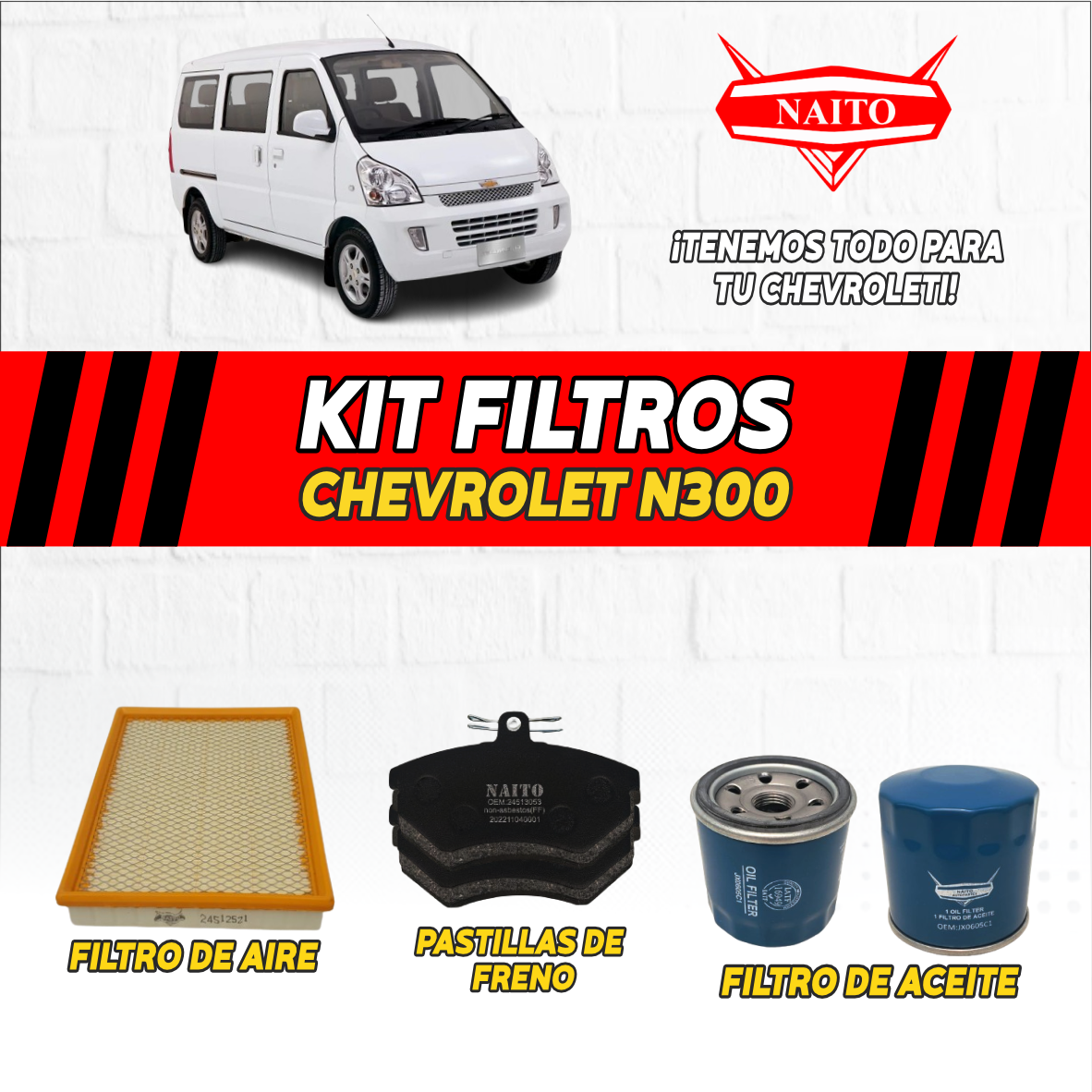 KIT DE FILTROS CHEVROLET N300