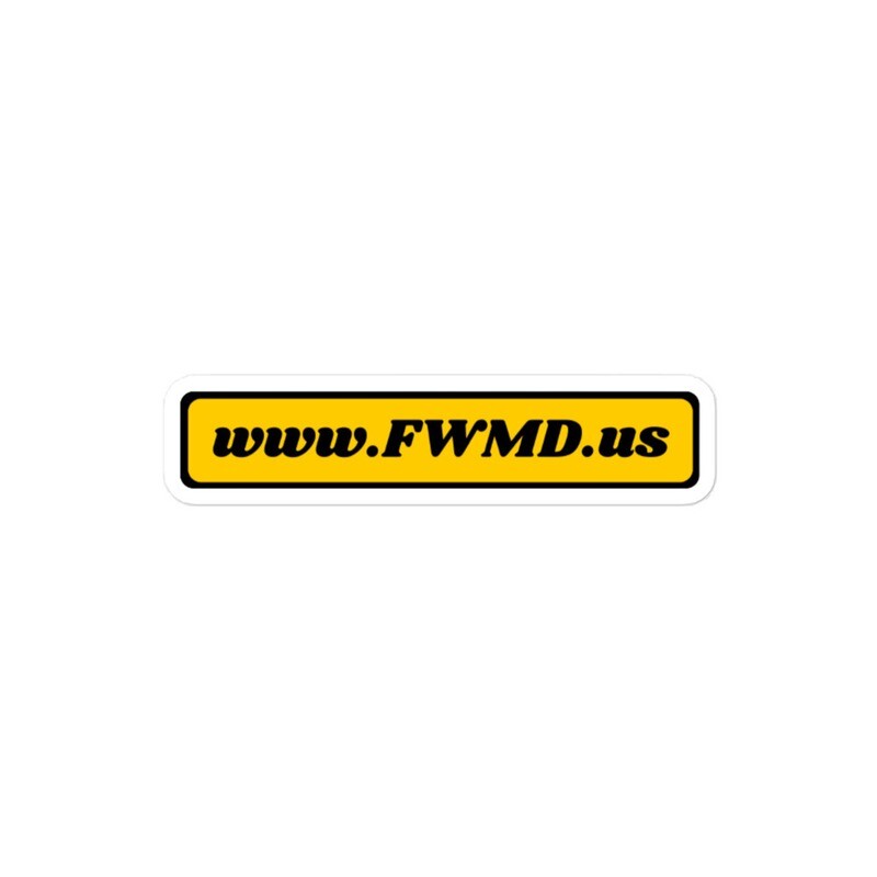 FWMD.us Website | Bubble-Free Sticker