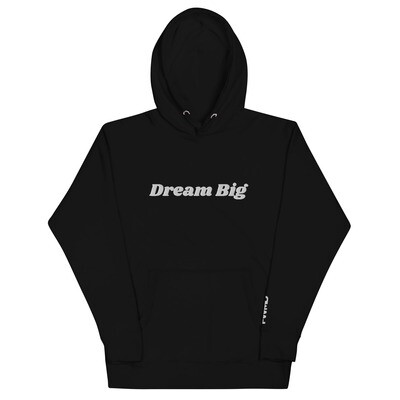 Dream Big | AND Do the Work (Premium Hoodie) White Thread