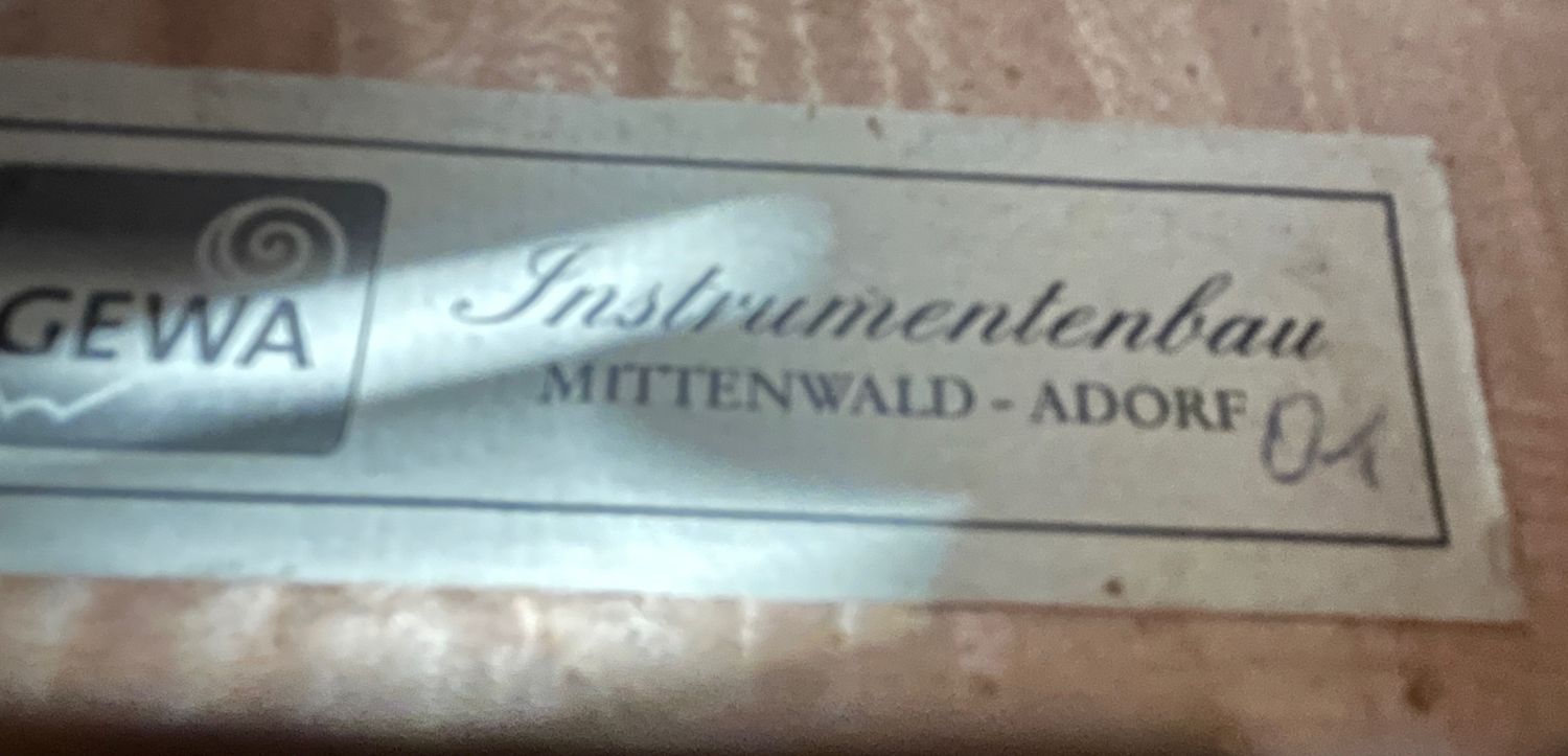 4/4 Geige Gewa 2001 Mittenwald/Adorf