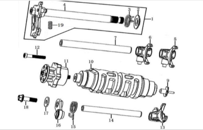 SELETTORE CAMBIO - GEARSHIFT MECHANISM