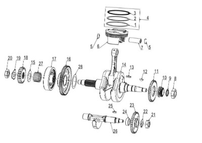 ALBERO MOTORE/PISTONE