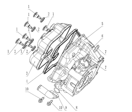 ASSIEME TESTA / CILINDRO - CYLINDER HEAD ASSY