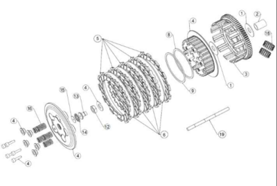 ASSIEME FRIZIONE - EVR CLUTCH ASSY