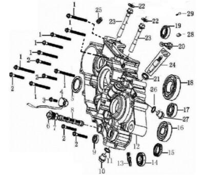 CARTER SINISTRO - LEFT CRANKCASE