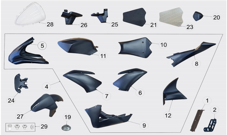 CARROZZERIA GREZZA / VERNICIATA