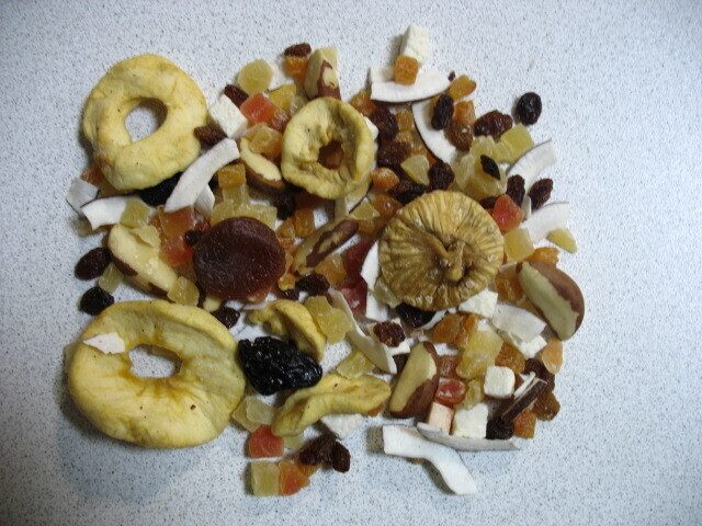Gedroogd fruit zonder banaan 1 Kg.
