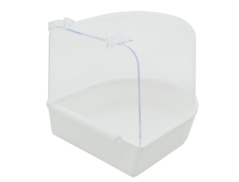 Bad plastiek wit L 14x14x14cm.