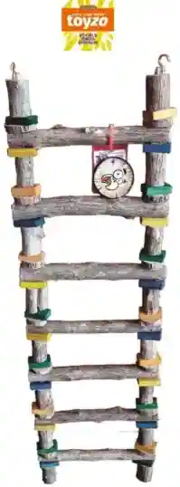 Ladder 7 treden hout 74cm.