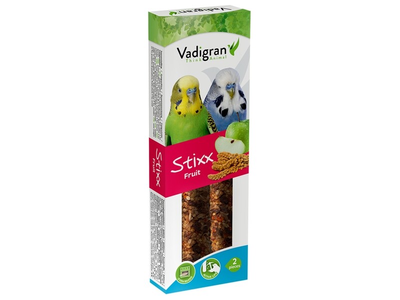 Snack StixX Parkiet fruit 85 gram (2 stuks)