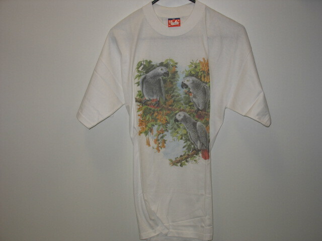 T-shirt wit Grijze roodstaart