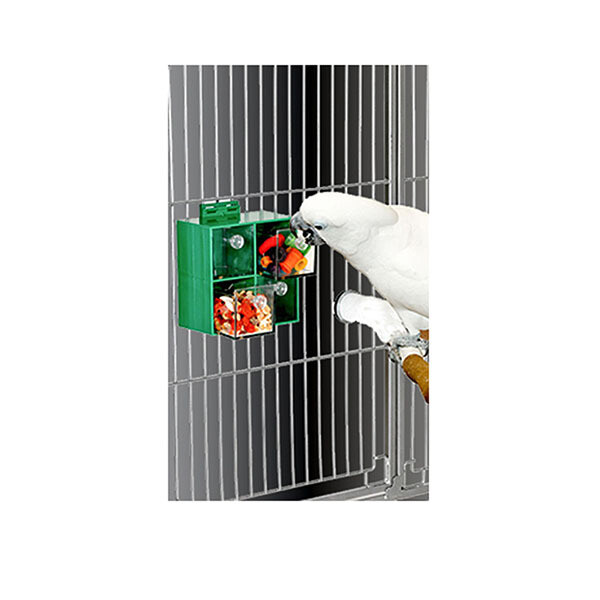 Acryl Activity Food Box voor Papegaaien